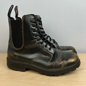 Blundstone Women’s Size 7.5 / AU4.5 2218 Elastic Lace Up Combat Boots Gold Brush
